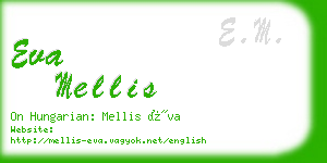 eva mellis business card